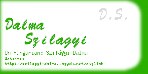 dalma szilagyi business card